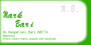 mark bari business card